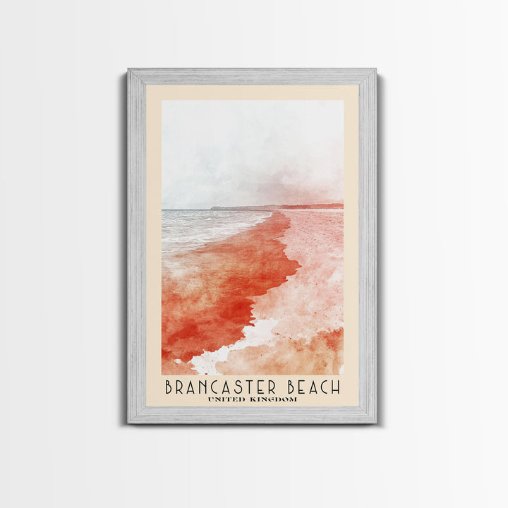 Brancaster Beach, United Kingdom Watercolor Print, Vacation Gift, United Kingdom Wall Art, Beach Painting, Beach Decor, Beach Or Lakehouse Art