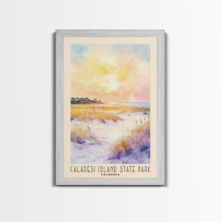 Caladesi Island State Park, Florida Watercolor Beach Print, Vacation Gift, Florida Wall Art, Beach Painting, Beach Decor, Beach Painting