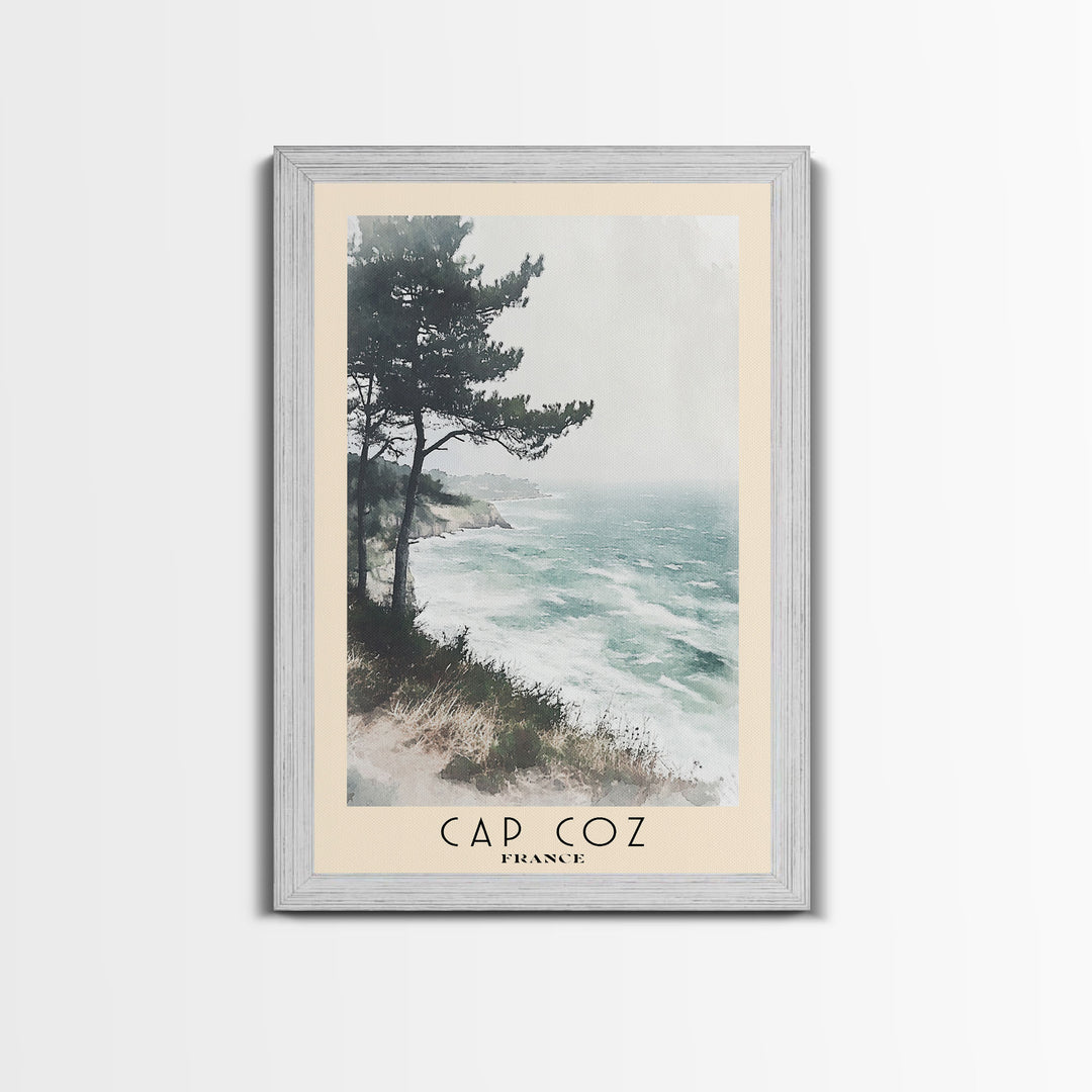Cap Coz, France Watercolor Print, Vacation Gift, France Wall Art, Vacation Wall Art, Vacatation Memories, Beach Decor, Beach Or Lakehouse Art