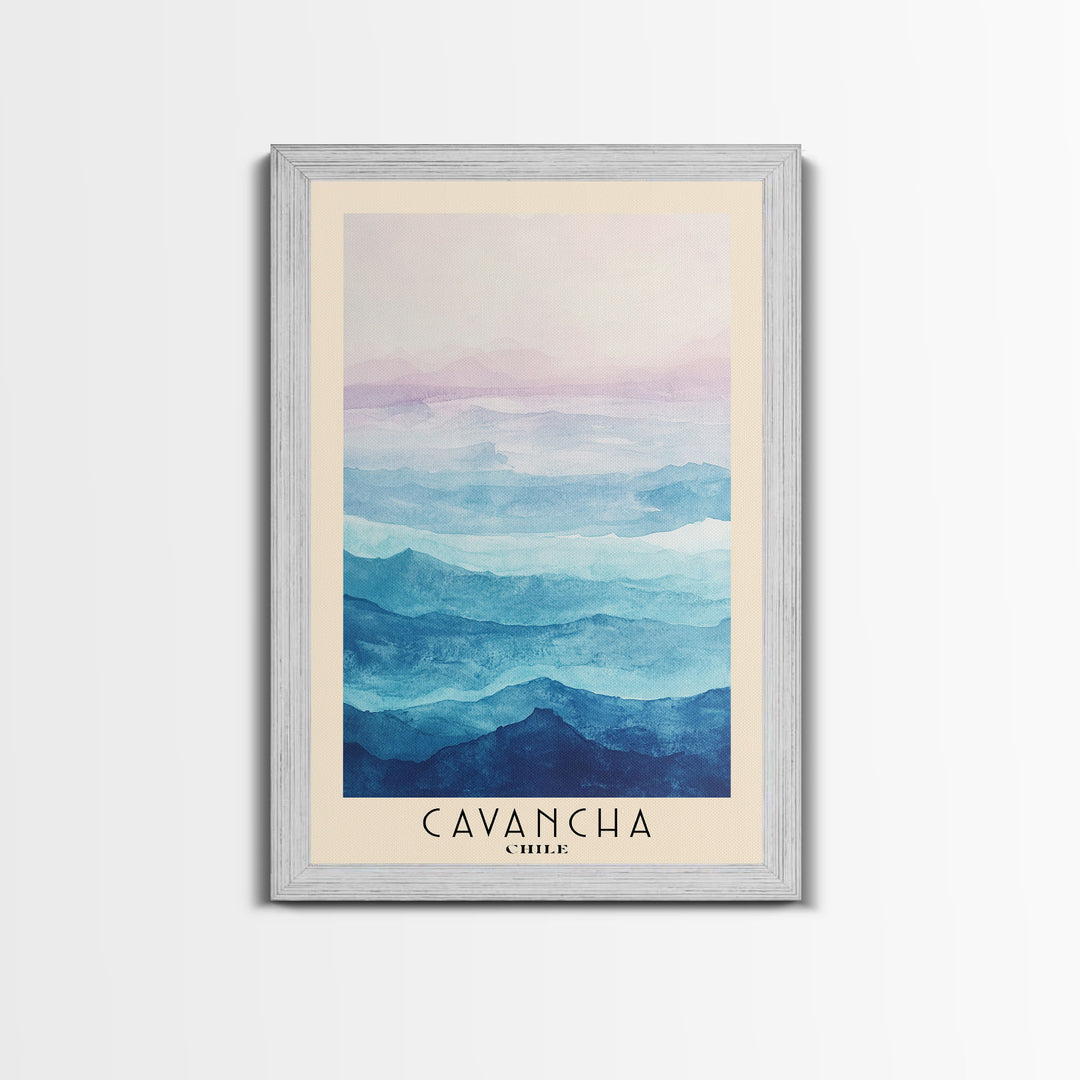 Cavancha, Chile Watercolor Print, Vacation Gift, Chile Wall Art, Vacation Wall Art, Vacatation Memories, Beach Decor, Beach Or Lakehouse Art