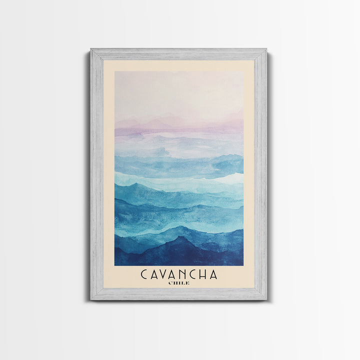 Cavancha, Chile Watercolor Print, Vacation Gift, Chile Wall Art, Vacation Wall Art, Vacatation Memories, Beach Decor, Beach Or Lakehouse Art