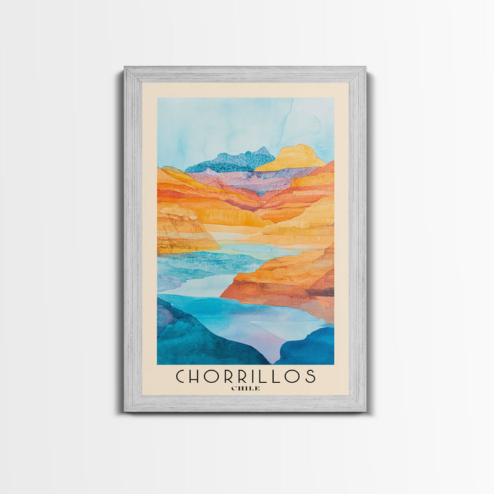 Chorrillos, Chile Watercolor Beach Print, Vacation Gift, Chile Wall Art, Beach Painting, Beach Decor, Beach Painting