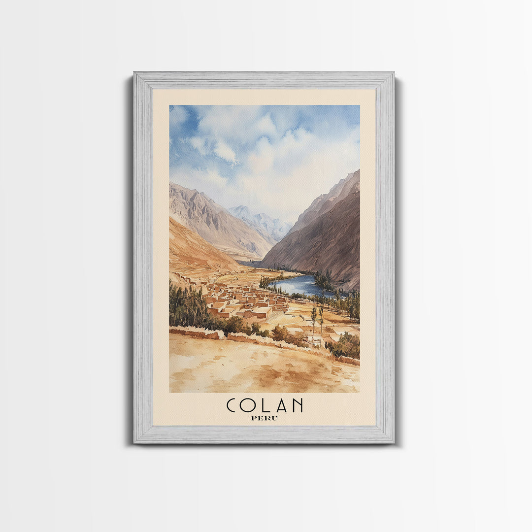 Colan, Peru Watercolor Print, Vacation Gift, Peru Wall Art, Beach Painting, Beach Decor, Beach Or Lakehouse Art
