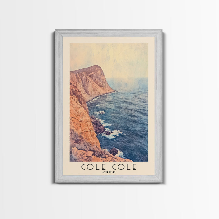 Cole Cole, Chile Watercolor Beach Print, Vacation Gift, Chile Wall Art, Beach Painting, Beach Decor, Beach Painting