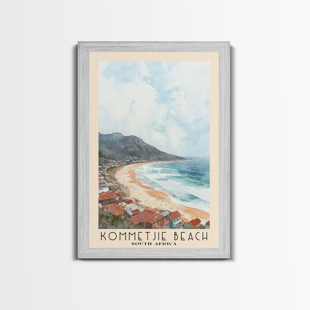 Kommetjie Beach, South Africa Watercolor Print, Vacation Gift, South Africa Wall Art, Vacation Wall Art, Vacatation Memories, Beach Decor, Beach Or Lakehouse Art