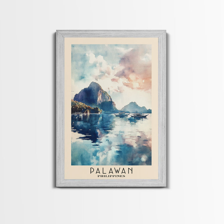 Palawan, Philippines Watercolor Print, Vacation Gift, Philippines Wall Art, Vacation Wall Art, Vacatation Memories, Beach Decor, Beach Or Lakehouse Art
