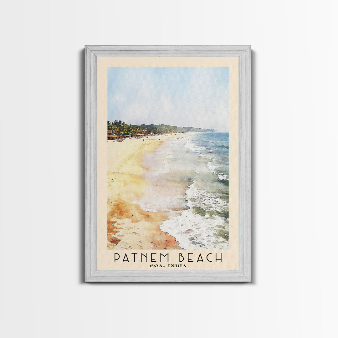 Patnem Beach, Goa, India Watercolor Print, Vacation Gift, Goa, India Wall Art, Vacation Wall Art, Vacatation Memories, Beach Decor, Beach Or Lakehouse Art