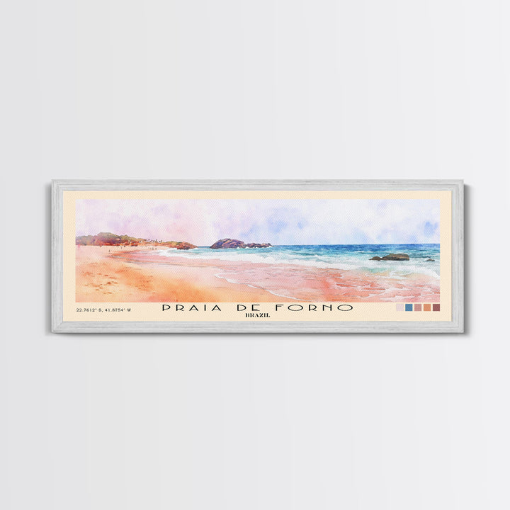 Praia de Forno, Brazil Watercolor Print, Vacation Gift, Brazil Wall Art, Vacation Wall Art, Vacatation Memories, Beach Decor, Beach Or Lakehouse Art