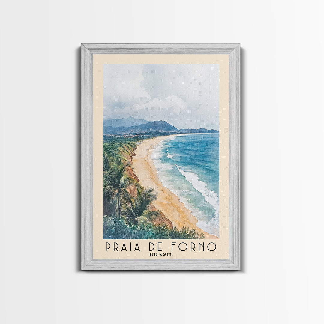 Praia de Forno, Brazil Watercolor Print, Vacation Gift, Brazil Wall Art, Vacation Wall Art, Vacatation Memories, Beach Decor, Beach Or Lakehouse Art