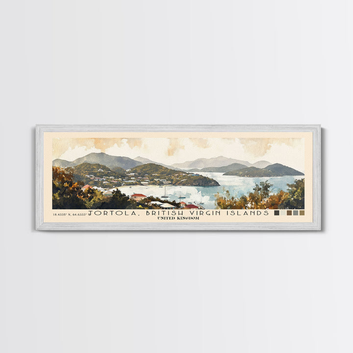 Tortola, British Virgin Islands , United Kingdom Watercolor Print, Vacation Gift, United Kingdom Wall Art, Beach Painting, Beach Decor, Beach Or Lakehouse Art