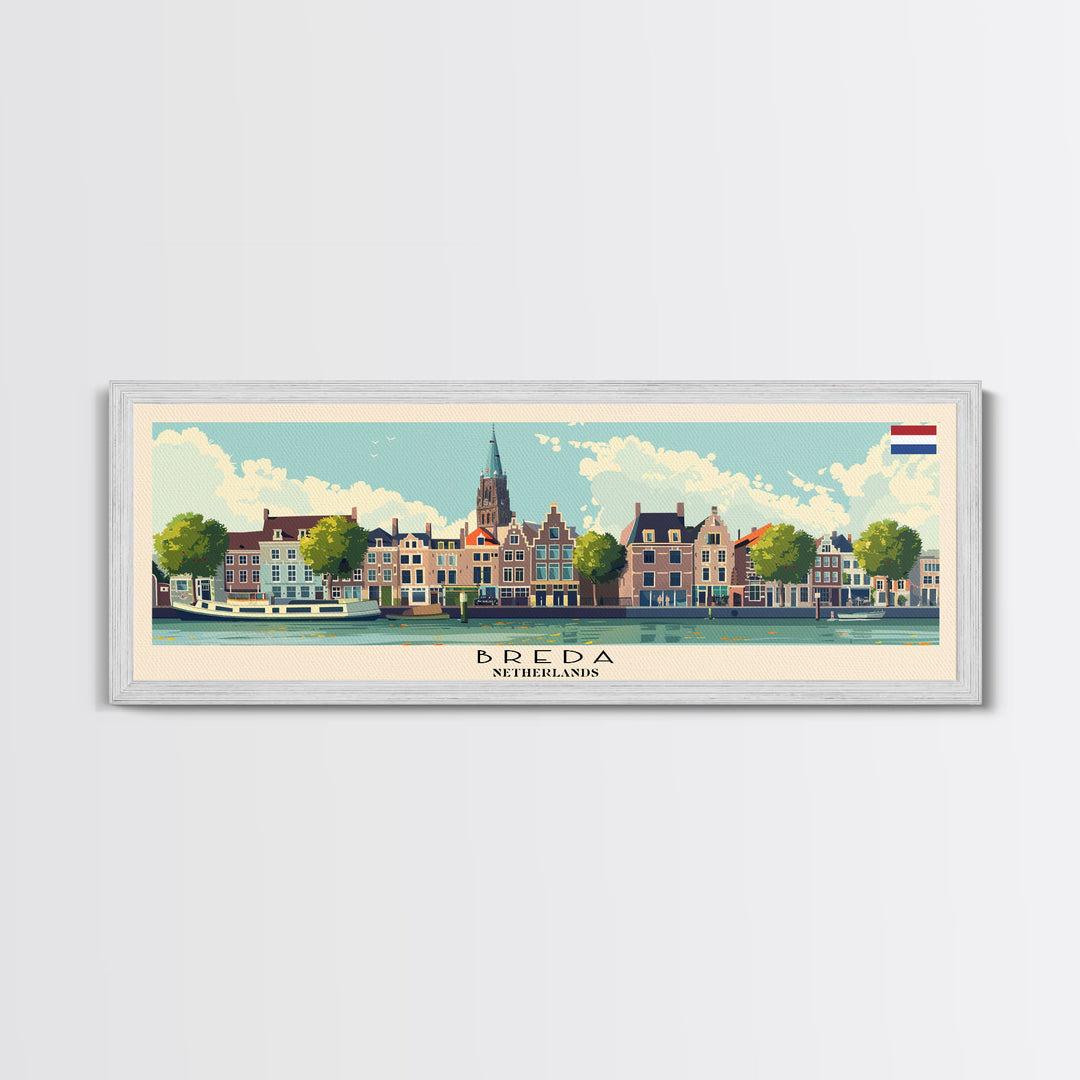 Bremen Germany Wall Art, Panoramic Travel Poster, Panoramic Framed Canvas Print, City Wall Art, Wall Hanging Home Decor, Travel Art
