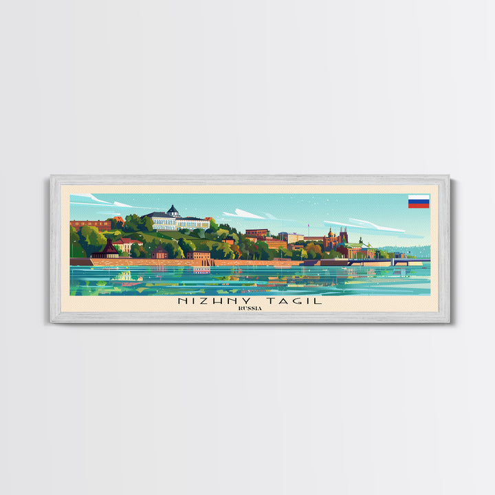 Nizhny Tagil Russia Wall Art, Panoramic Travel Poster, Panoramic Framed Canvas Print, City Wall Art, Wall Hanging Home Decor, Travel Art