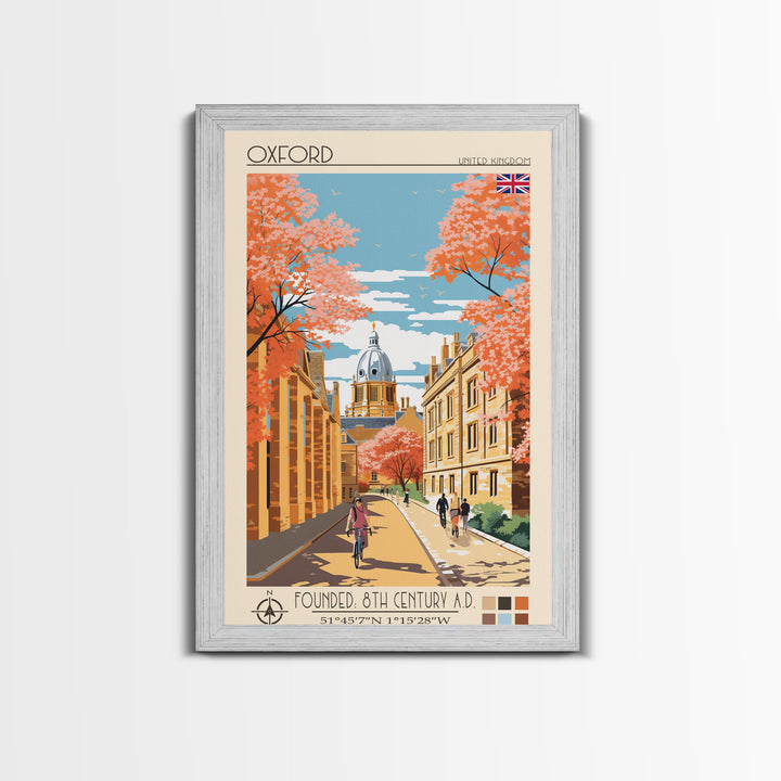 Nyiregyhaza Hungary Travel Poster Framed Canvas Print, Midcentury Modern Art, Pop Art Wall Decor, Scenic Wall Art, Living Room Decoration, Office Art