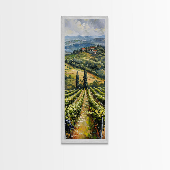 Italian Olive Fields, Framed Canvas print, Living Room Decor, Bedroom Decor, Beautiful Wall Art Painting, Wall hanging, Ready To Hang Art