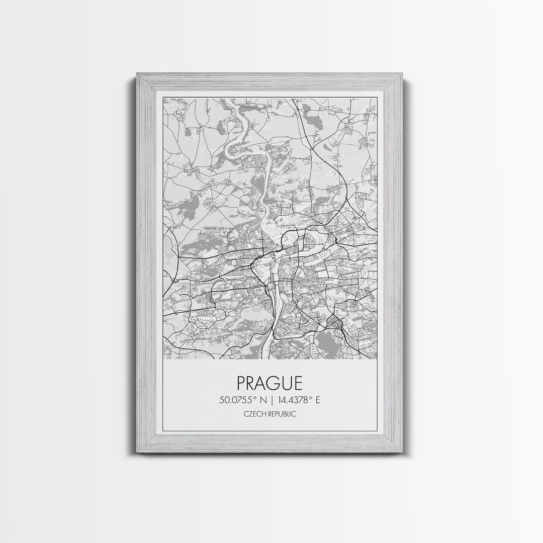 Prague Street Map, Czech Republic Map, City Map Art, Minimalist Art, Wall Art, Canvas Print, Girls Room Wall Art, Pilot Gifts, Travel Print