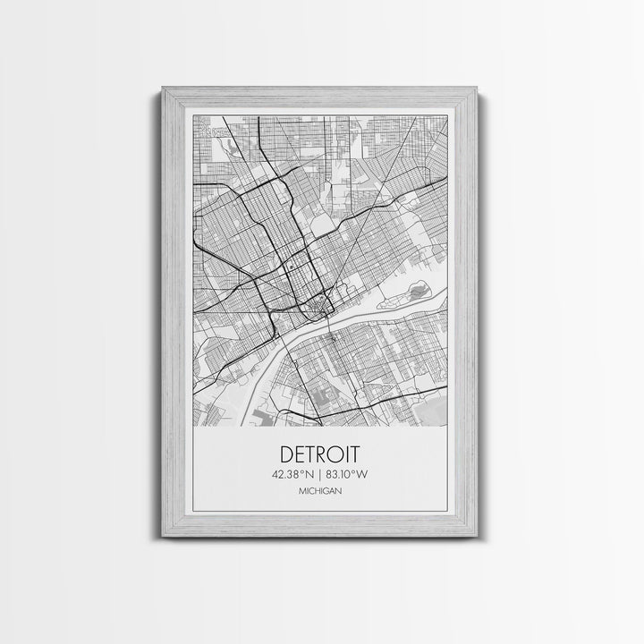 Detroit Street Map, Michigan Map, City Map Art, Minimalist Art, Wall Art, Canvas Print, Wall Art Bedroom, Travel Prints, Gift For Couple