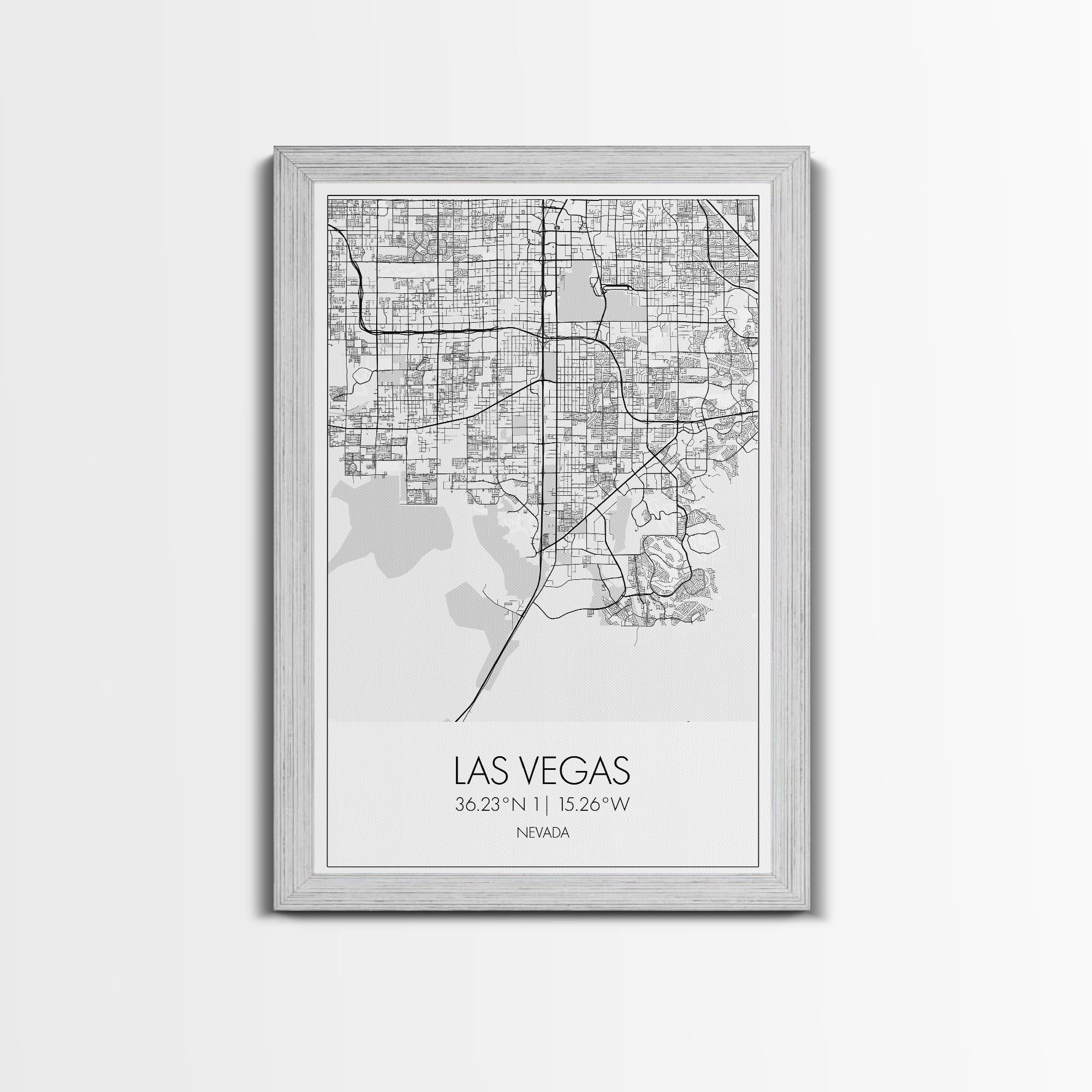 Las Vegas Street Map, Nevada Map, City Map Art, Modern Wall Art, Wall Art, Canvas Print, Travel Wall Décor, Dorm Wall Print, Couples Gift