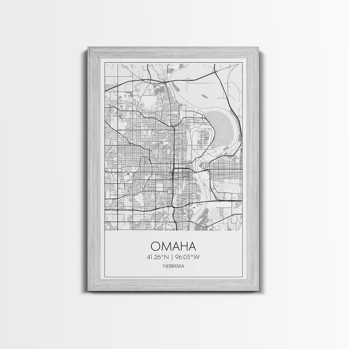 Omaha Street Map, Nebraska Map, City Map Art, Modern Art, Wall Art, Canvas Print, Living Room Wall Art, Travel Gifts For Men, Travel Art