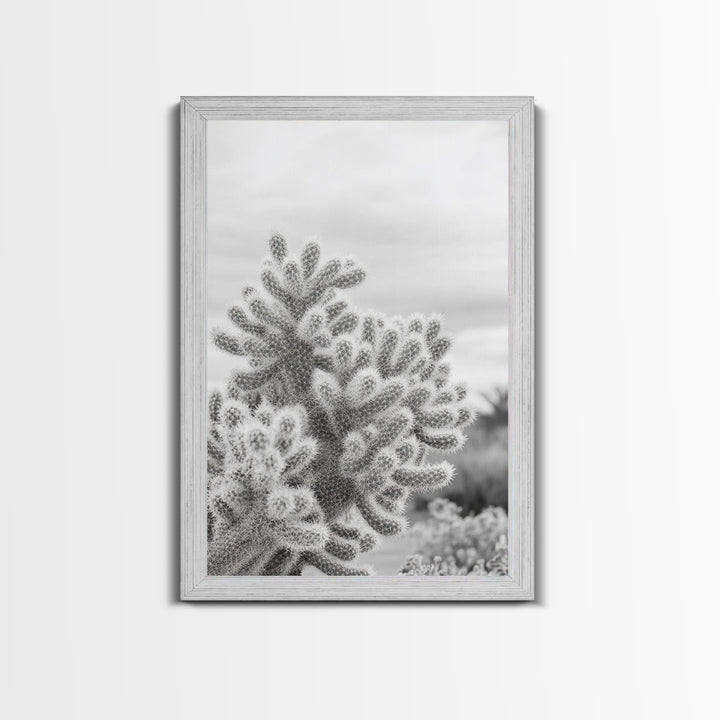 Cactus photography, desert wall art, framed canvas print, Joshua tree art, rustic decor, botanical prints, boho wall art, minimalist art
