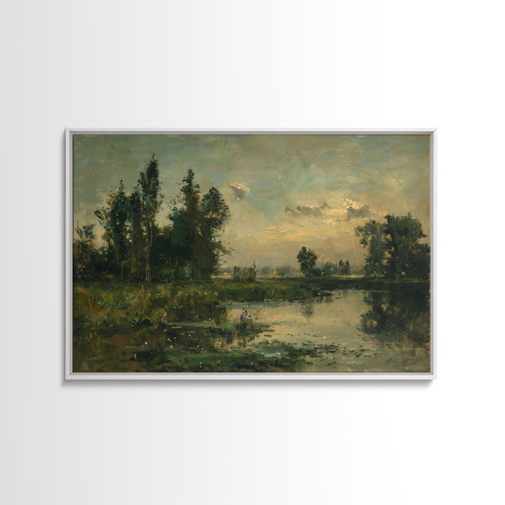 Slightly Scorched Landscape Painting Print | Framed Wall Art Or Metal Print | Home Decor | 40x60 Art | Huge Art | Living Room Decor