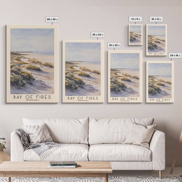Bay of Fires, Australia Watercolor Print, Vacation Gift, Australia Wall Art, Vacation Wall Art, Vacatation Memories, Beach Decor, Beach Or Lakehouse Art