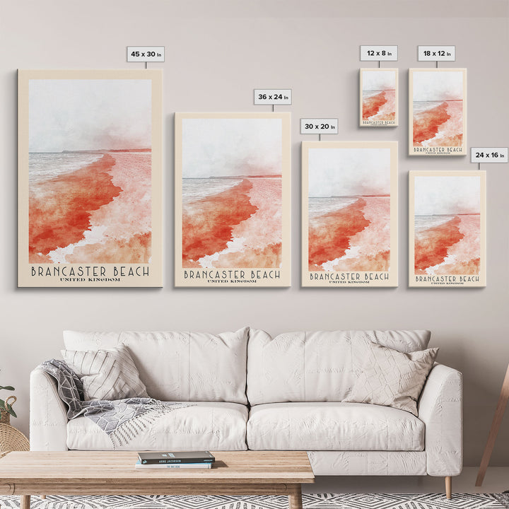 Brancaster Beach, United Kingdom Watercolor Print, Vacation Gift, United Kingdom Wall Art, Beach Painting, Beach Decor, Beach Or Lakehouse Art