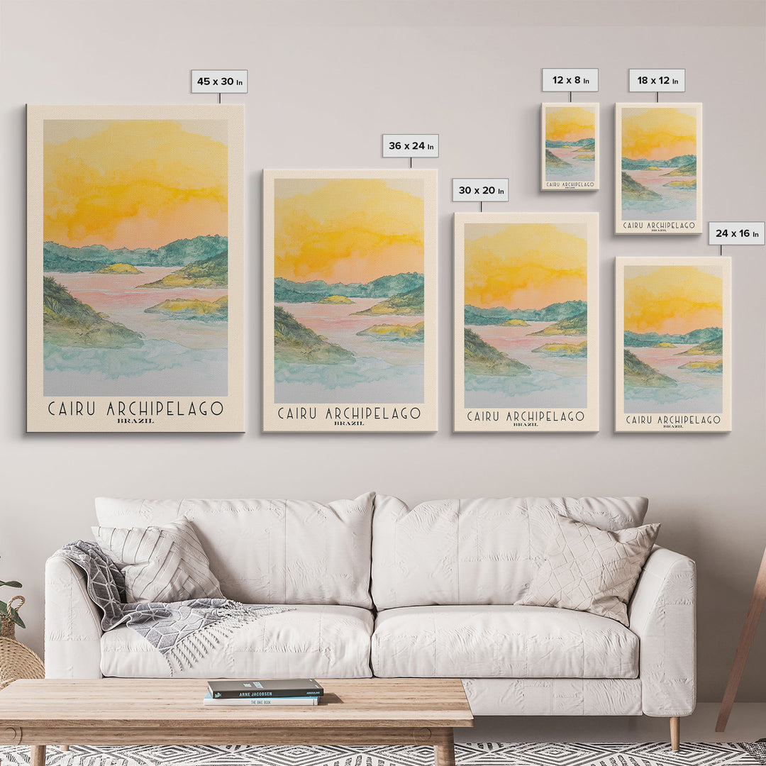 Cairu Archipelago, Brazil Watercolor Print, Vacation Gift, Brazil Wall Art, Vacation Wall Art, Vacatation Memories, Beach Decor, Beach Or Lakehouse Art