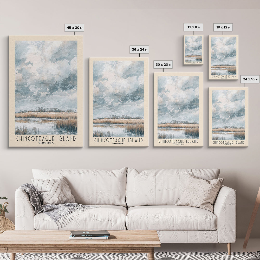 Chincoteague Island, Virginia Watercolor Print, Vacation Gift, Virginia Wall Art, Beach Painting, Beach Decor, Beach Or Lakehouse Art