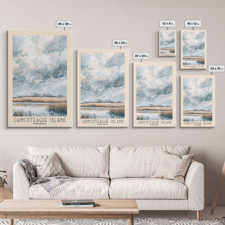 Chincoteague Island, Virginia Watercolor Print, Vacation Gift, Virginia Wall Art, Beach Painting, Beach Decor, Beach Or Lakehouse Art