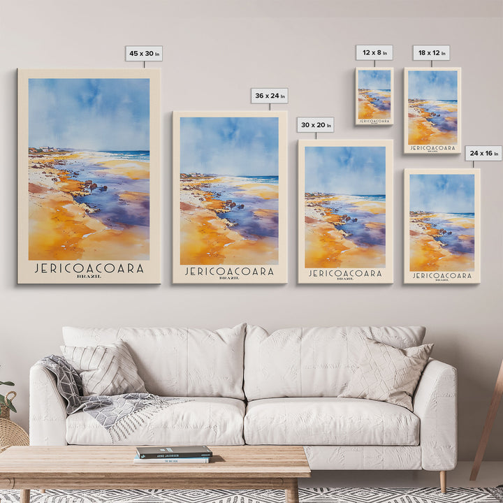 Jericoacoara, Brazil Watercolor Print, Vacation Gift, Brazil Wall Art, Vacation Wall Art, Vacatation Memories, Beach Decor, Beach Or Lakehouse Art