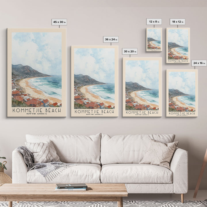 Kommetjie Beach, South Africa Watercolor Print, Vacation Gift, South Africa Wall Art, Vacation Wall Art, Vacatation Memories, Beach Decor, Beach Or Lakehouse Art