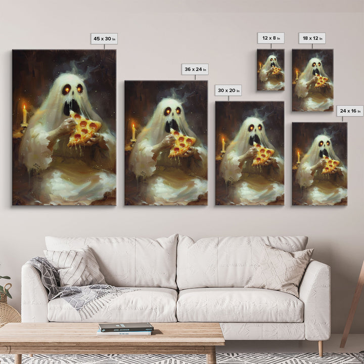 Halloween Skeleton Violinist Framed Canvas Print, Quirky Spooky Decor, Living Room Art, Fun Halloween Wall Art, Home Decor Vintage Style Art