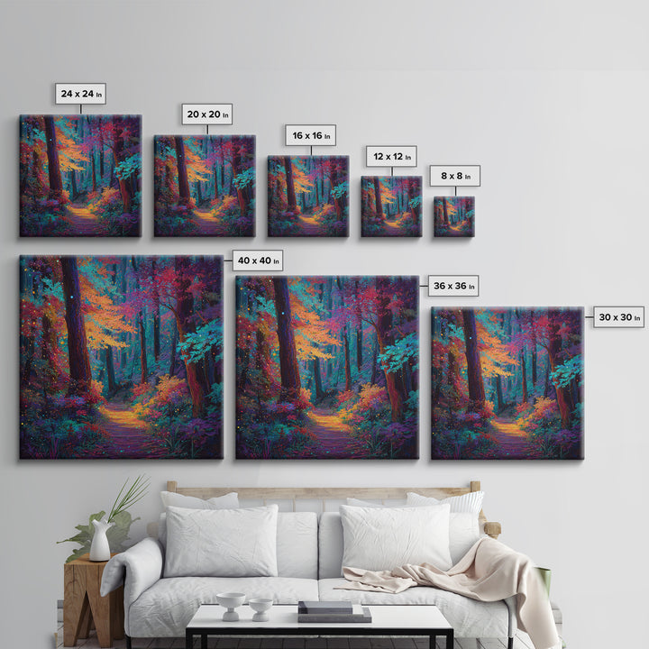 Mystical Galaxy Ocean Landscape Wall Art, Celestial Beach Print, Abstract Ocean Art, Coastal Wall Decor For Bedroom Or Living Room