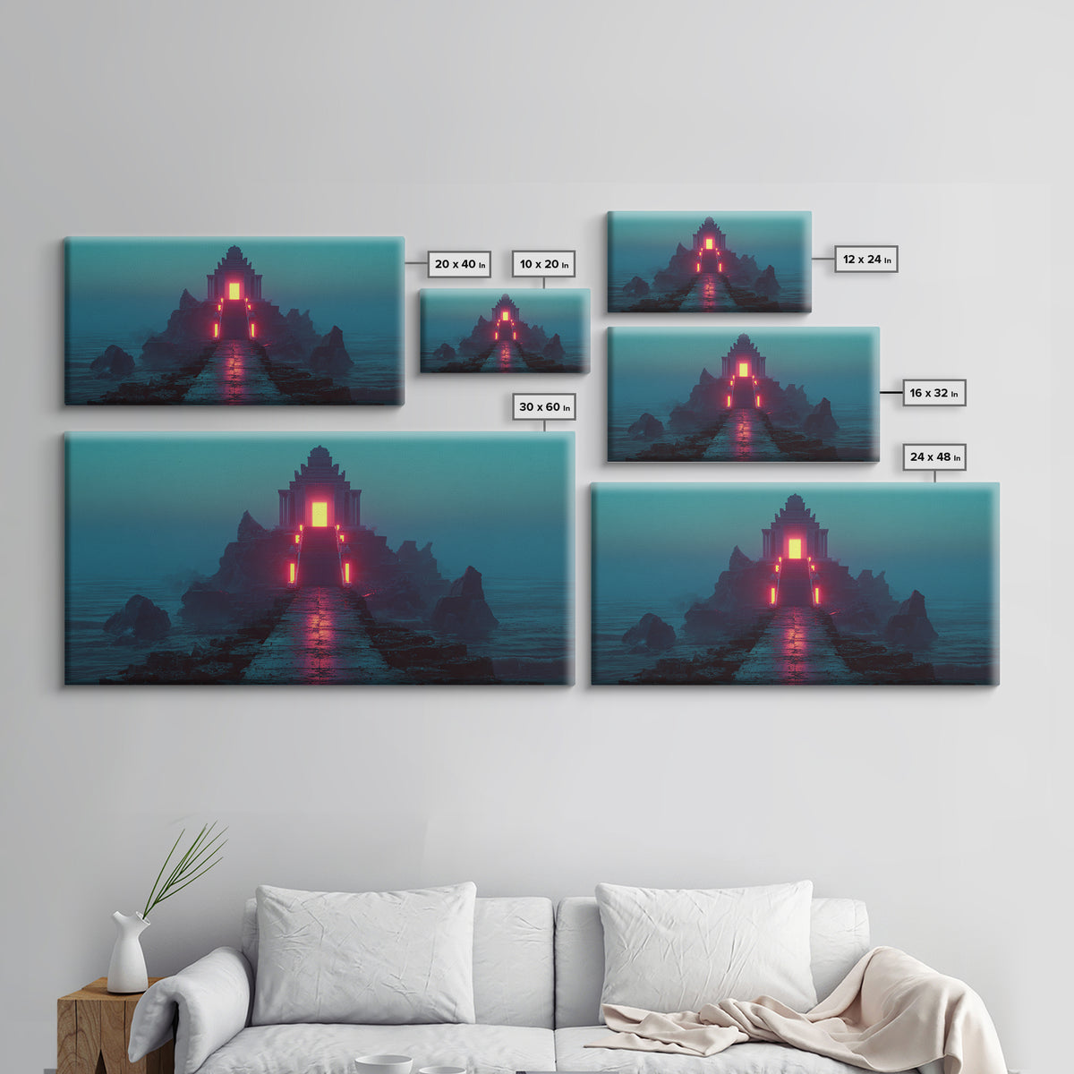 Serene Bamboo Forest Pathway Asian Landscape Art Print Framed Canvas Print Zen Wall Art Home Decor Meditation Room Decor Minimalist Art