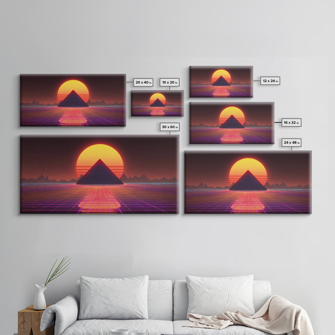 Cosmic Jellyfish Illuminated Underwater Fantasy Wall Art Print, Ethereal Deep Sea Home Decor, Colorful Modern Canvas Print