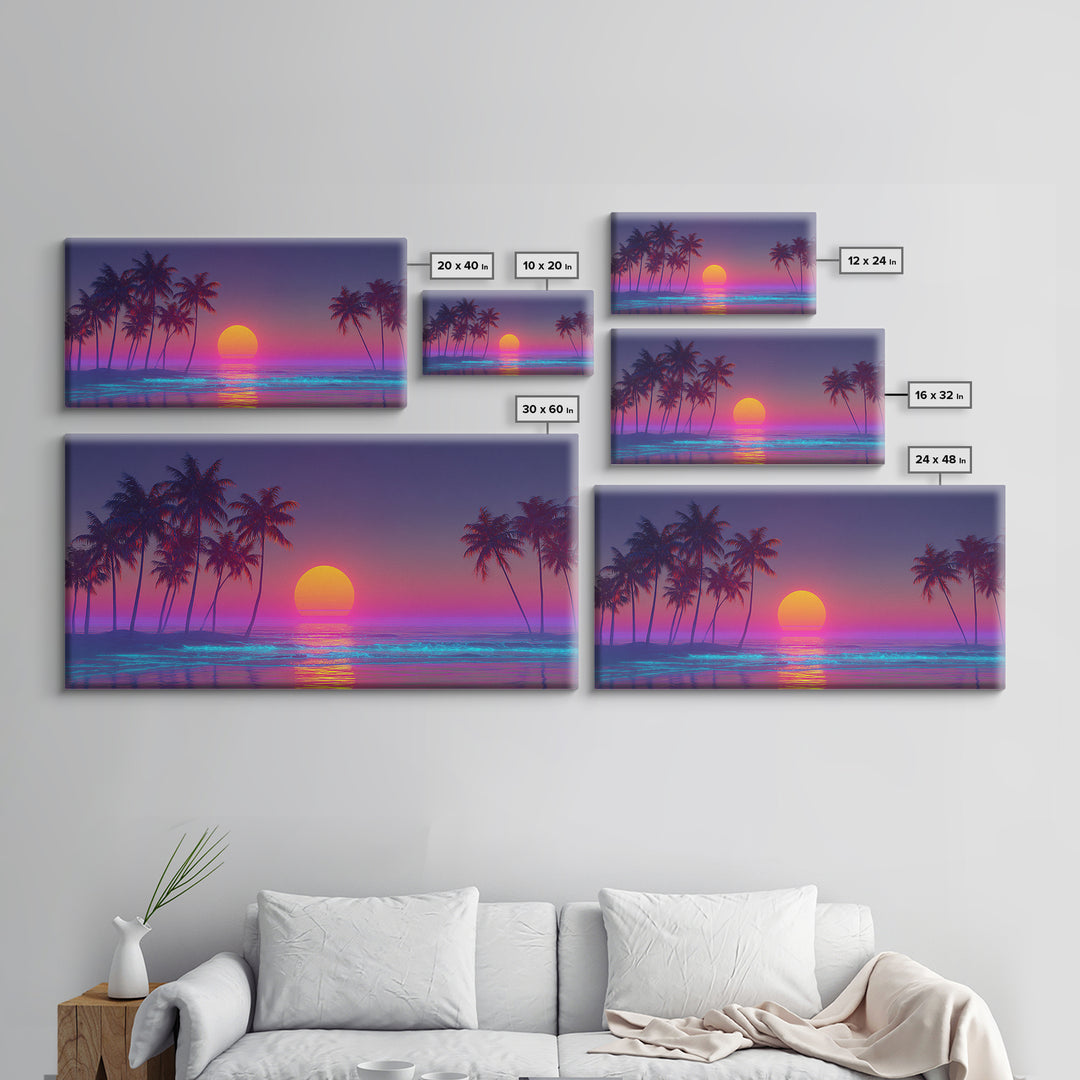 Serene Mountain Lake Reflection With Canoe Sunrise Wall Art Framed Canvas Print Tranquil Landscape Painting For Cozy Home Decor