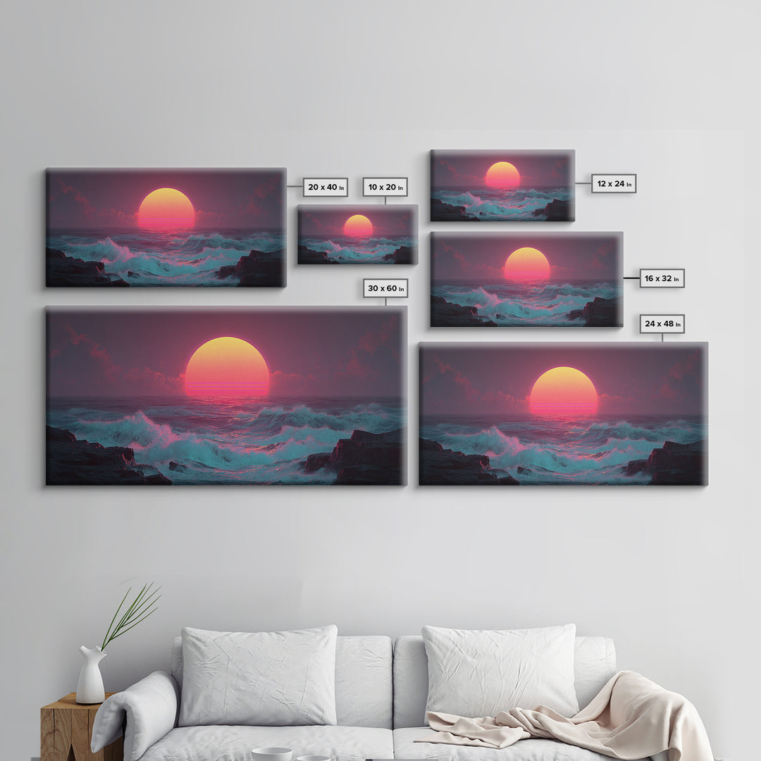 Misty Mountain Landscape With Traditional Pagoda Framed Canvas Print Serene Nature Wall Art