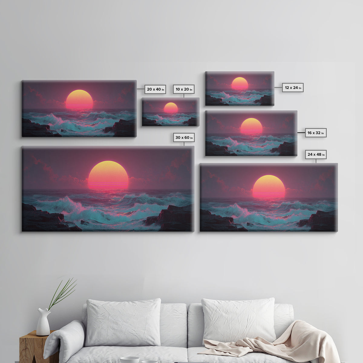 Misty Mountain Landscape With Traditional Pagoda Framed Canvas Print Serene Nature Wall Art
