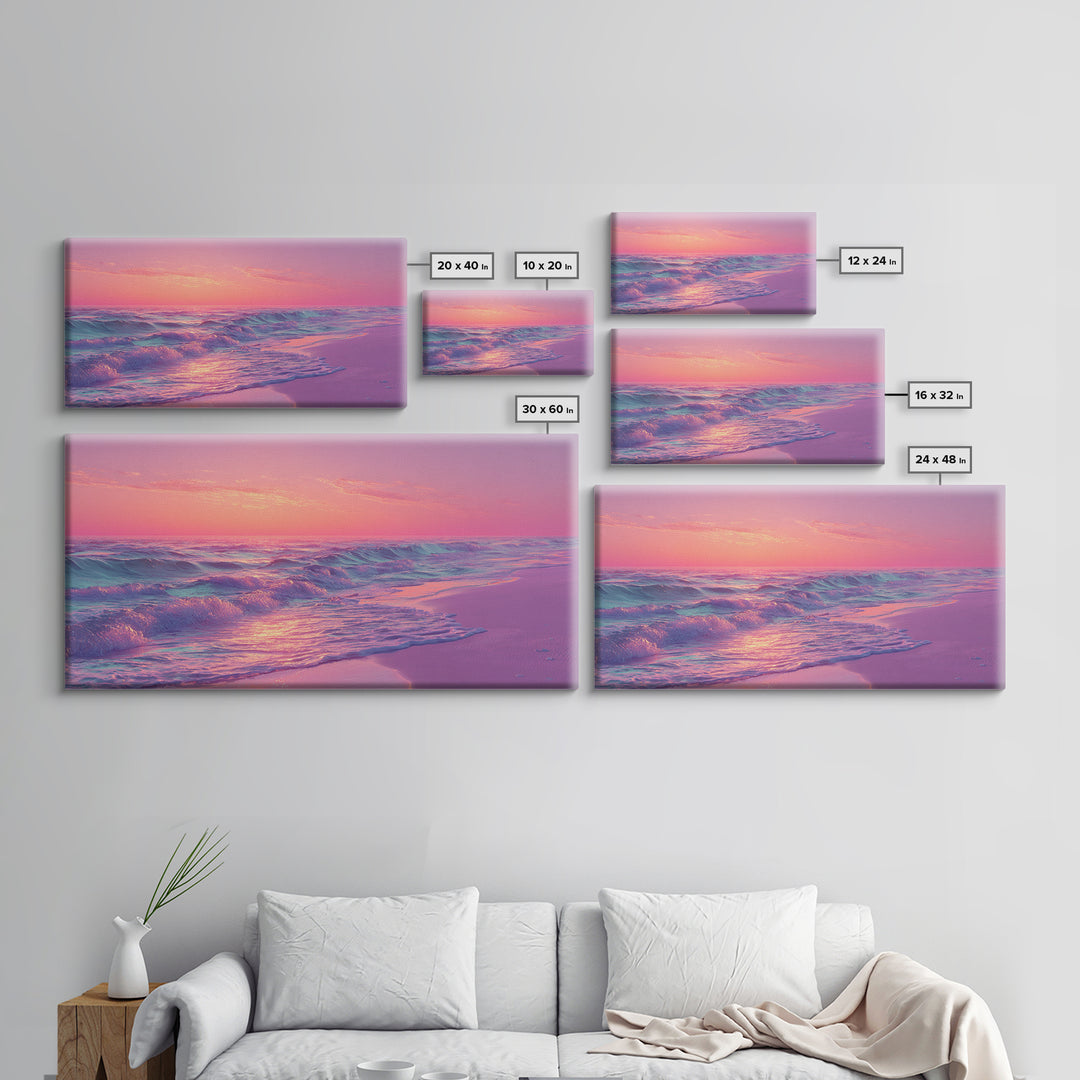 Elegant Jellyfish Digital Illustration Wall Art Canvas Print With Blue And Purple Tones For Coastal And Nautical Decor Lovers