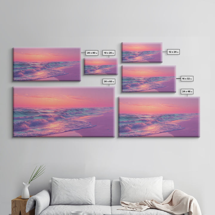 Elegant Jellyfish Digital Illustration Wall Art Canvas Print With Blue And Purple Tones For Coastal And Nautical Decor Lovers