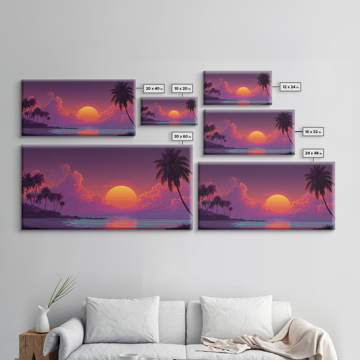 Dreamy Mystical Staircase In Purple And Blue Tones Abstract Fantasy Painting Canvas Print Wall Art For Living Room Boho Decor