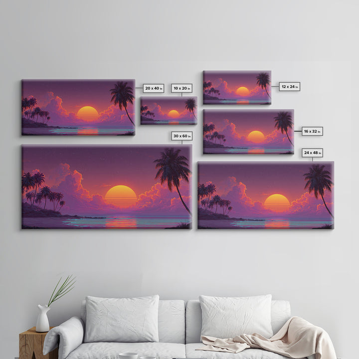 Dreamy Mystical Staircase In Purple And Blue Tones Abstract Fantasy Painting Canvas Print Wall Art For Living Room Boho Decor