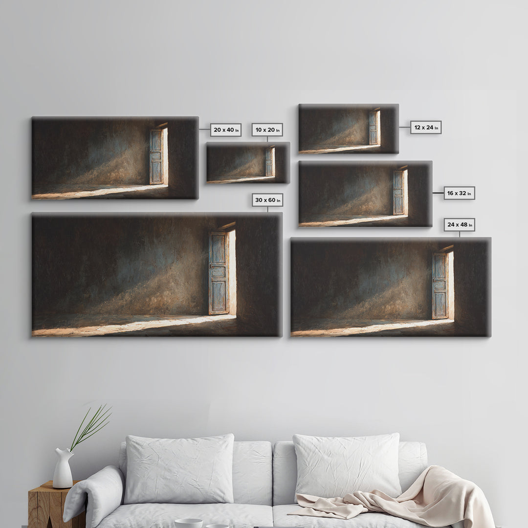 Neon Retro Sun Rising Over Digital Grid Mountains Sci Fi Landscape Wall Art Framed Canvas Print For Modern Living Room Decor