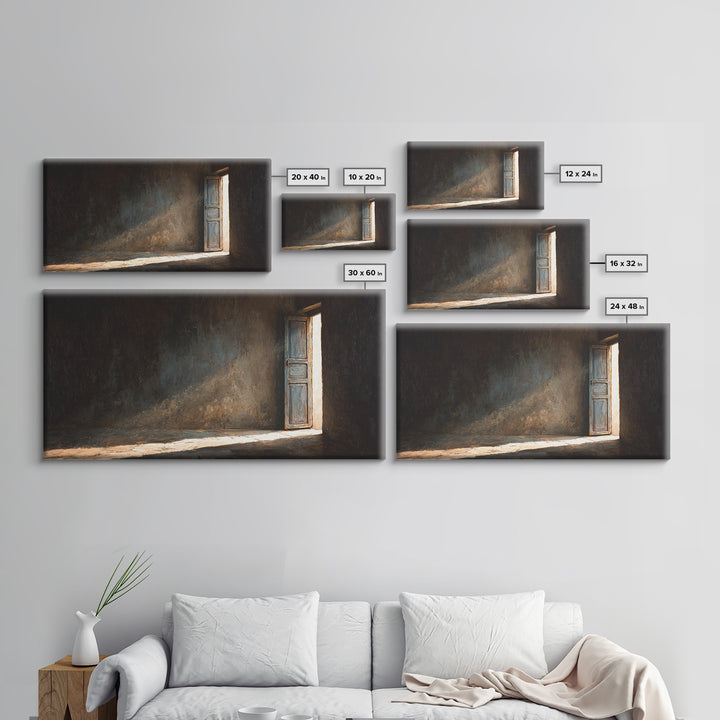Neon Retro Sun Rising Over Digital Grid Mountains Sci Fi Landscape Wall Art Framed Canvas Print For Modern Living Room Decor