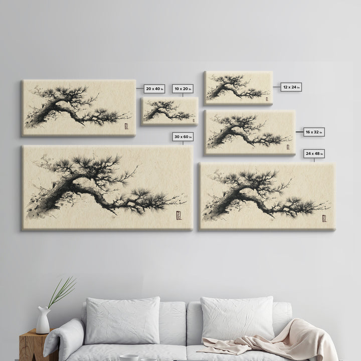 Peaceful Ocean Beach At Sunset Canvas Print Warm Tones Coastal Wall Art Large Framed Canvas Print Tropical Decor