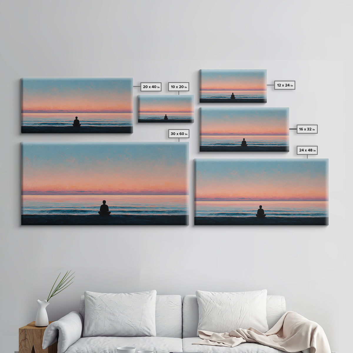 Peaceful Forest Stream With Old Wooden Bridge And Soft Golden Light Wall Art
