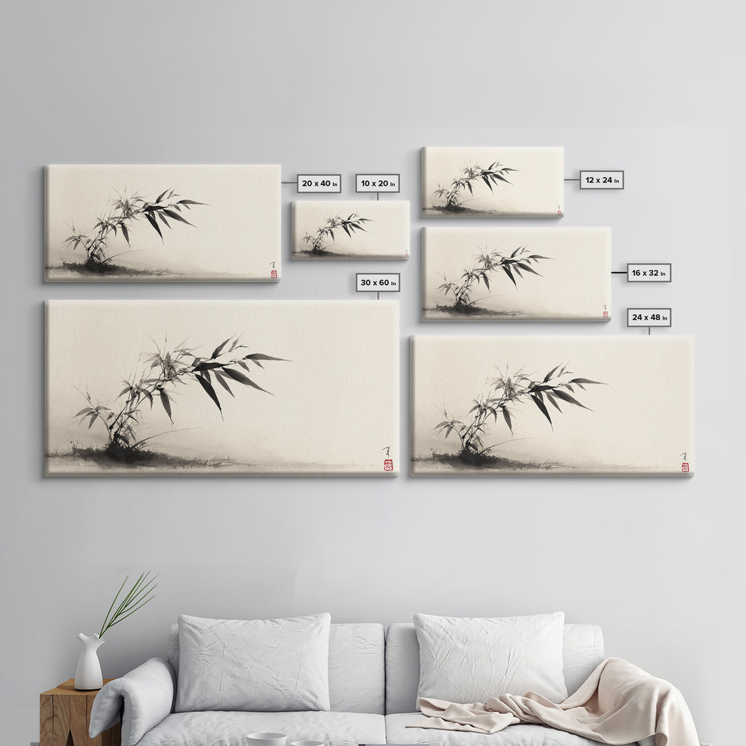 Autumn Mountain Canyon Landscape Painting Framed Canvas Print Large Wall Art Rustic Home Decor For Living Room Bedroom Office Wall Decor