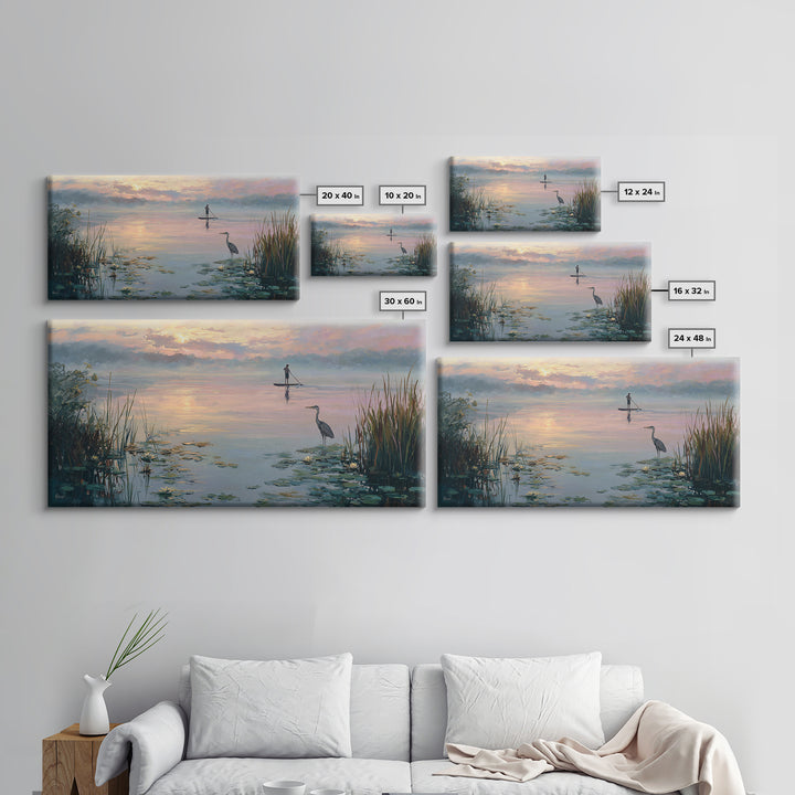 Dramatic Night Mountain Scene With Neon Glow And Digital Landscape Retro Futuristic Wall Art Canvas Print