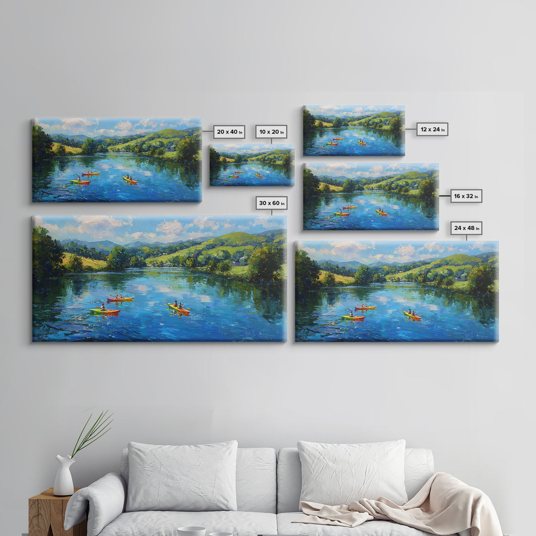 Sunlit Rocky Mountain Canyon Trail Landscape Oil Painting Wall Art Canvas Print Framed Canvas Print For Rustic Home Modern Decor