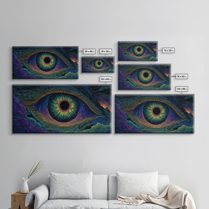 Vibrant Swirling Forest Sunset Painting Canvas Print Wall Art Large Framed Canvas Print Boho Home Decor Modern Wall Art Living Room Decor